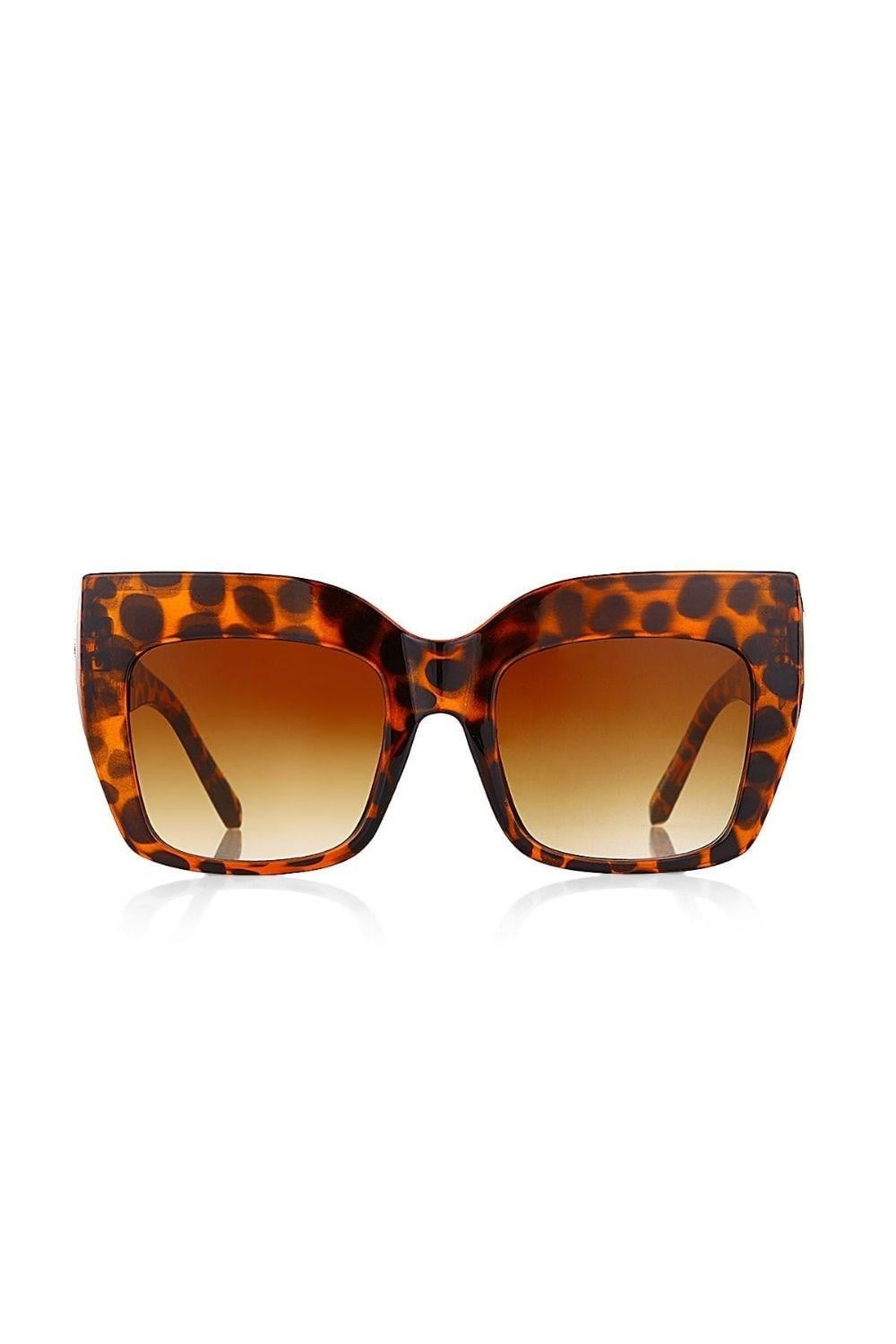 Royal Club de Polo Barcelona RPSC002503 Kadın Kahverengi leopar Güneş Gözlüğü