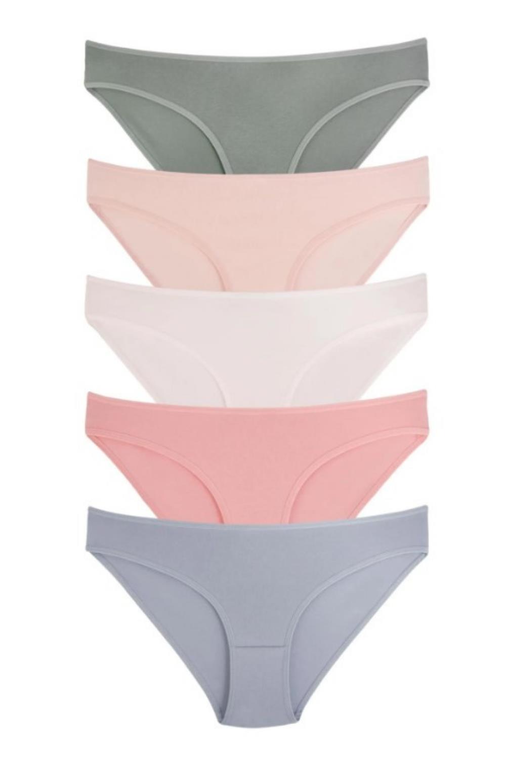 Vos Versa KozaBiat Kadın İç Giyim 5li Bikini Karışık Renk - S, M, L VKB1010