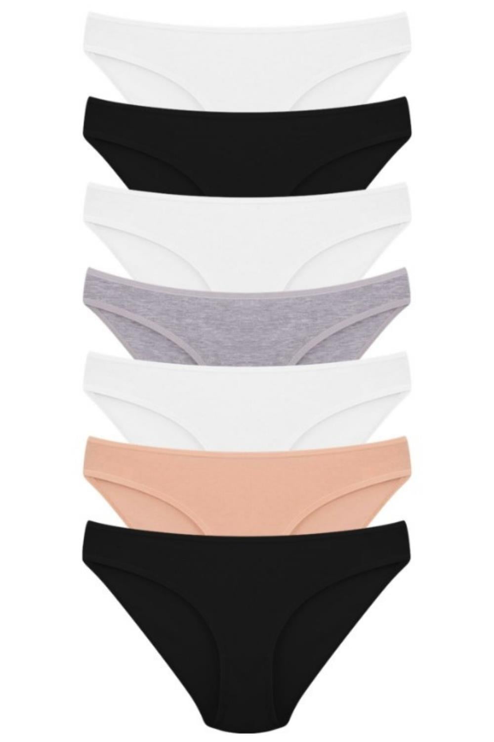 Vos Versa KozaBiat Kadın İç Giyim 7li Bikini Karışık Renk - S, M, L VKB1003