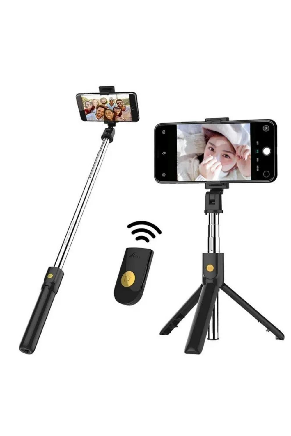 Vos Versa Q07 Bluetooth Kumandalı Selfie Çubuğu Tripod VVE1106