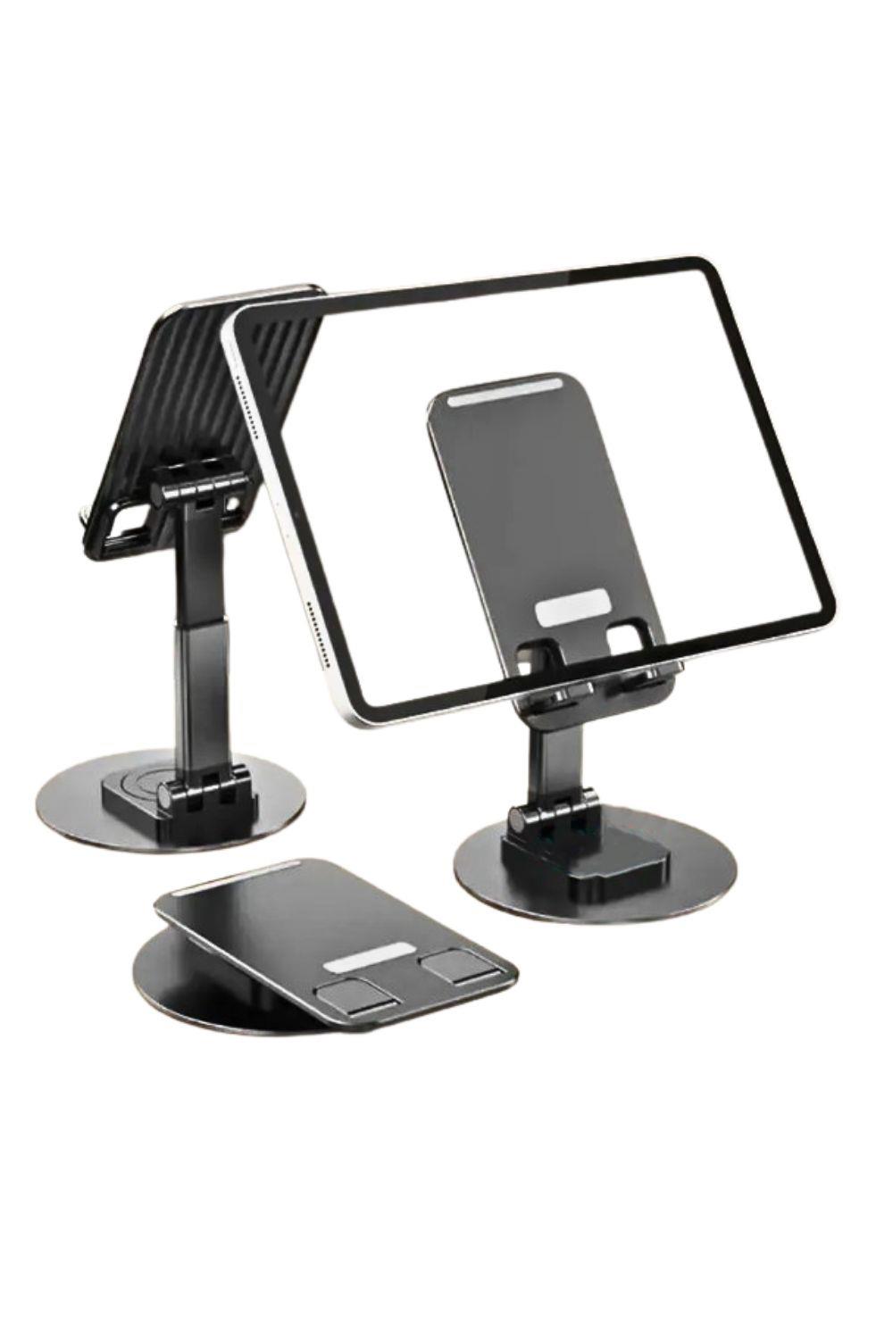 Vos Versa Telefon ile Tablet Standı Masaüstü Kaymaz Metal Kasalı 360 Derece Dönebilir ve Katlanabilir VK1013