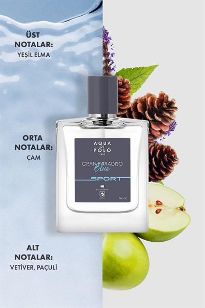 Aqua di Polo 1987 APCN000513 Gran Paradiso Blue Sport EDP 50 ml Erkek Parfüm