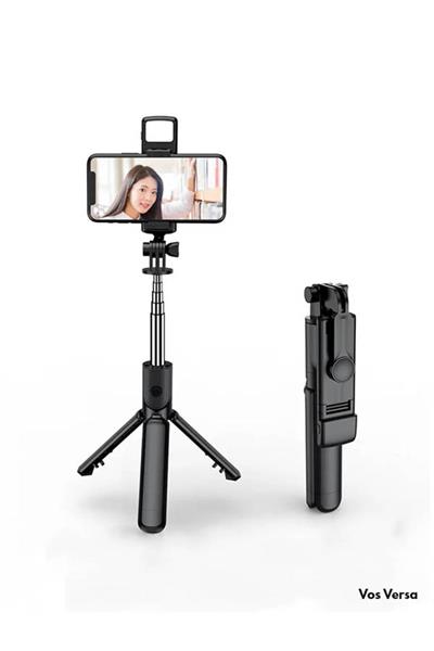 Led Işıklı Tripod Selfie Çubuğu Kablosuz Bluetooth Ile Uzaktan Kumanda ULS1001