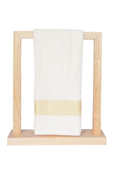 Vos Versa Bursa Varak Serisi 50x90cm %100 Pamuk Yüz Havlusu Beyaz VVHM0014