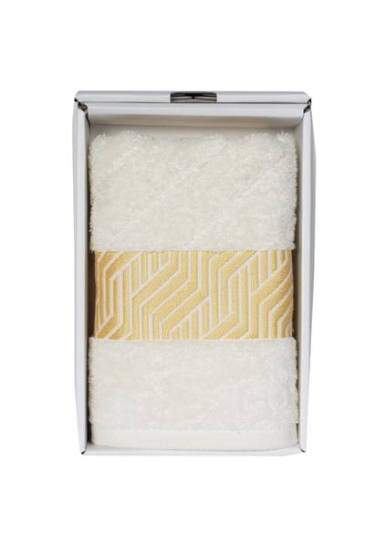 Vos Versa Bursa Varak Serisi 50x90cm %100 Pamuk Yüz Havlusu Beyaz VVHM0014