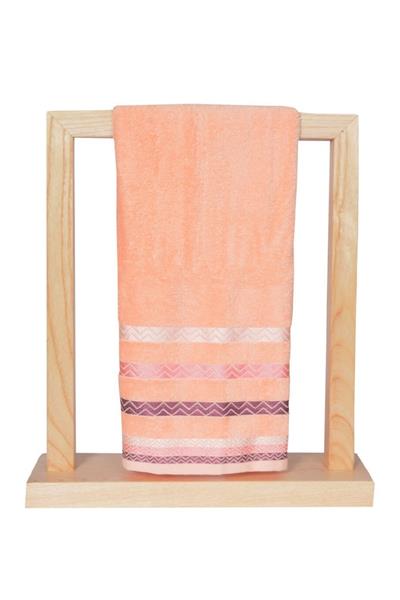 Vos Versa Bursa Varak Serisi 50x90cm %100 Pamuk 4lü Yüz Havlusu Somon VVHM0027