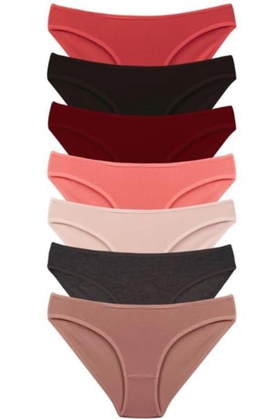 Vos Versa KozaBiat Kadın İç Giyim 7li Bikini Karışık Renk - S, M, L VKB1002