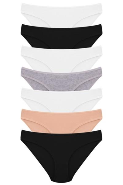 Vos Versa KozaBiat Kadın İç Giyim 7li Bikini Karışık Renk - S, M, L VKB1003