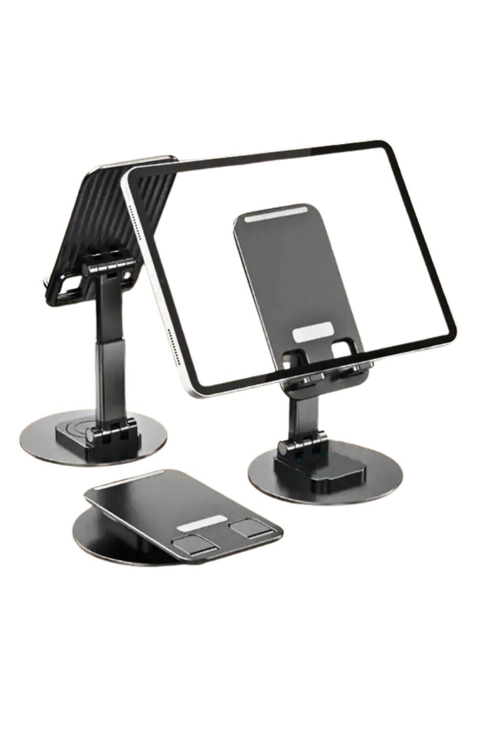 Vos Versa Telefon ile Tablet Standı Masaüstü Kaymaz Metal Kasalı 360 Derece Dönebilir ve Katlanabilir VK1013