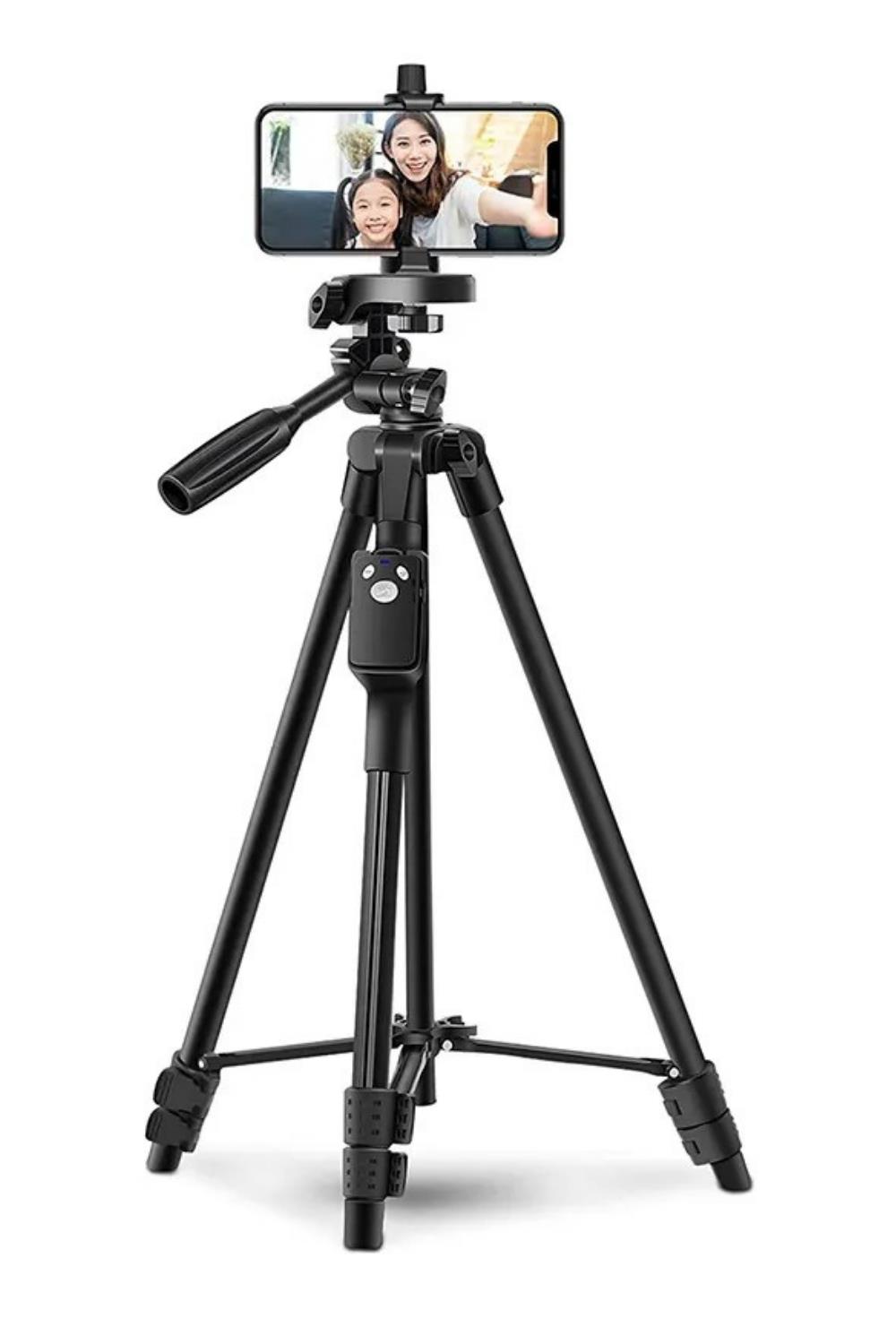 Vos Versa Yunteng 5208 Bluetooth Kumandalı Cep Telefonu Ve Kamera Uyumlu Tripod VVE1100