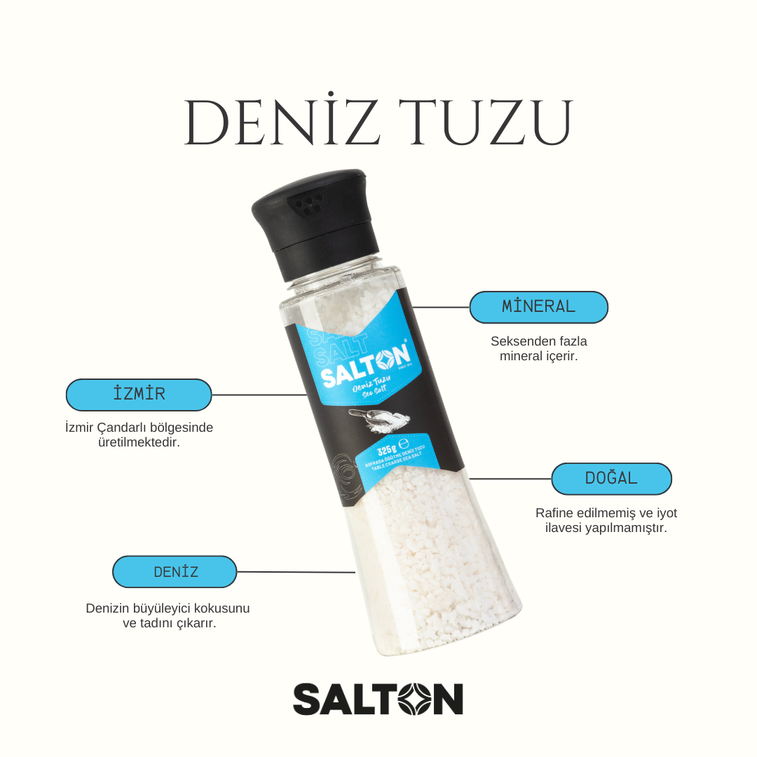 Doğal Deniz Tuzu Değirmen 325gr Salton