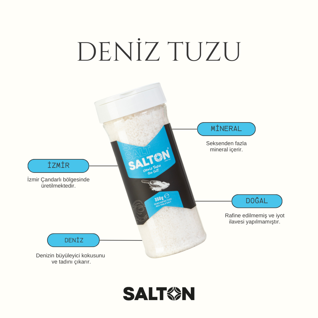 Doğal Deniz Tuzu İnce 350gr Salton