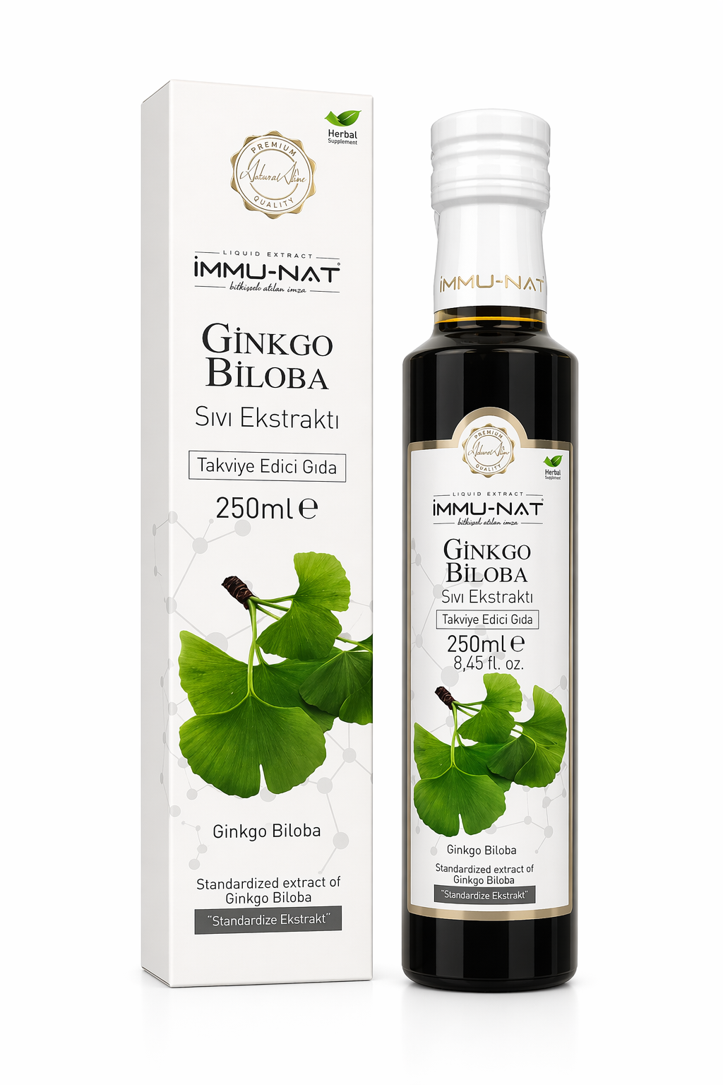 Ginkgo Biloba Ekstraktı 250 Ml İmmunat