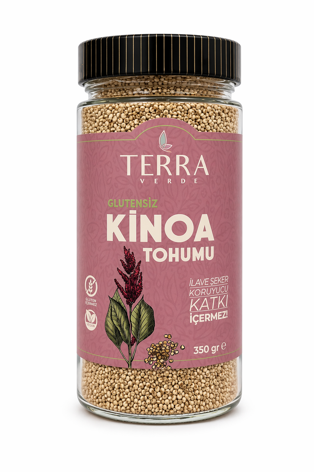 Glutensiz Beyaz Kinoa Tane 350gr Terra Verde