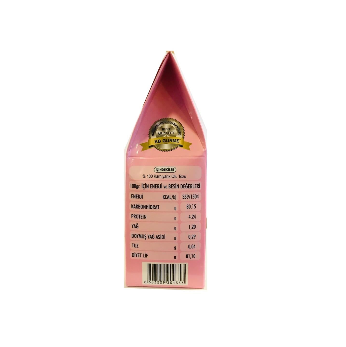 Glutensiz Psyllium Karnıyarık Otu Tozu 200gr KB GURME