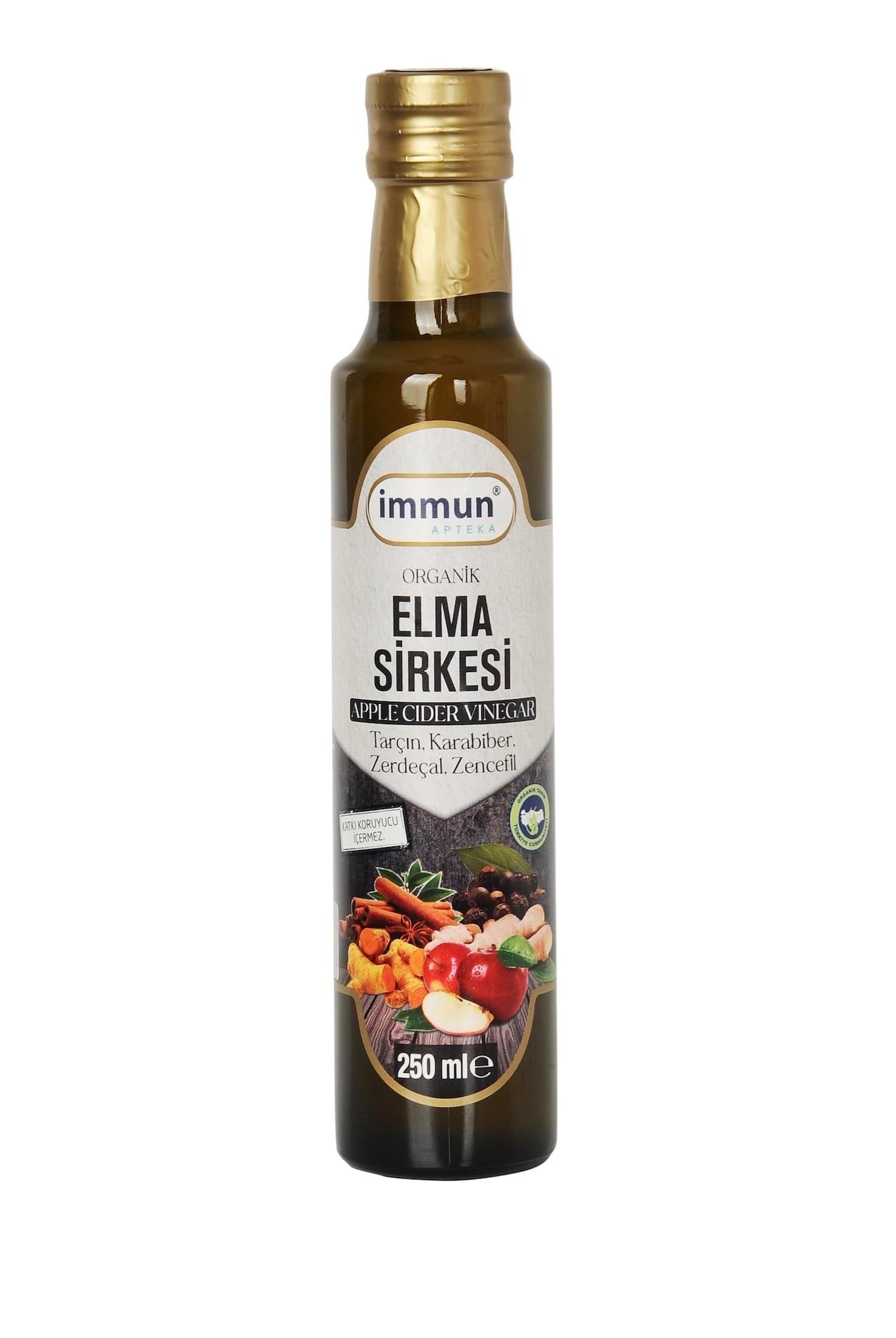 İmmun Apteka Organik Elma Sirkesi 250Ml Tarçın Karabiber Ralila