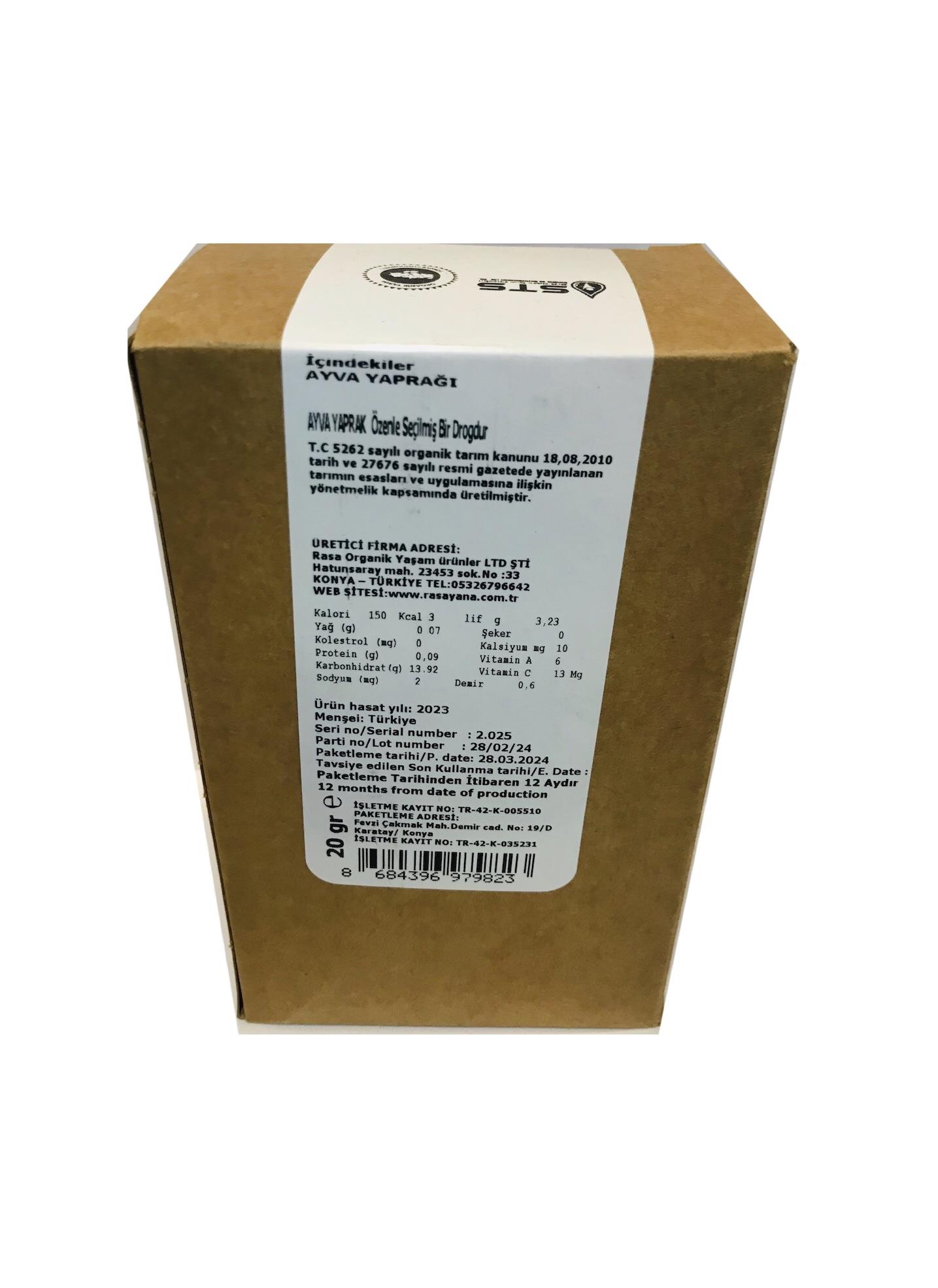 Organik Ayva Yaprağı 20gr Rasayana