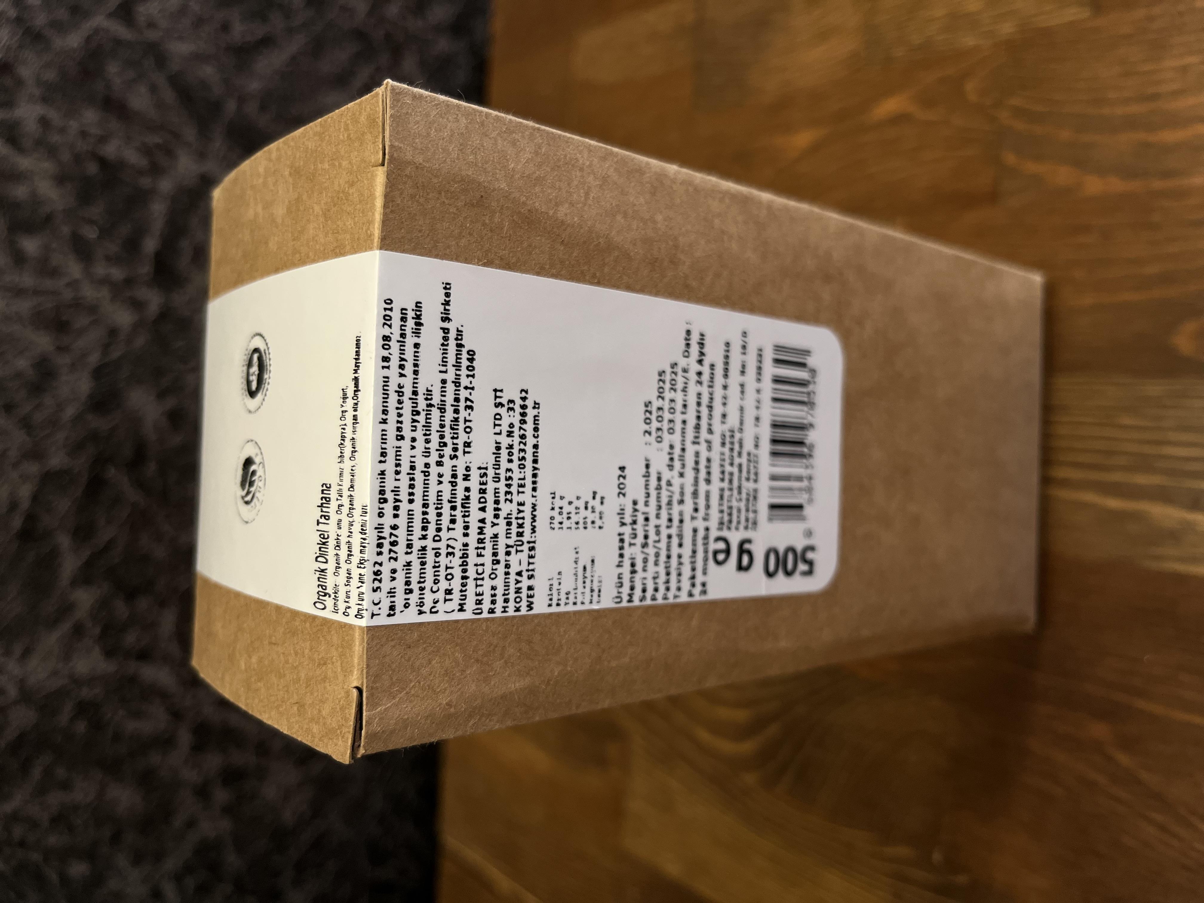 Organik Bebek Tarhana 750gr Rasayana