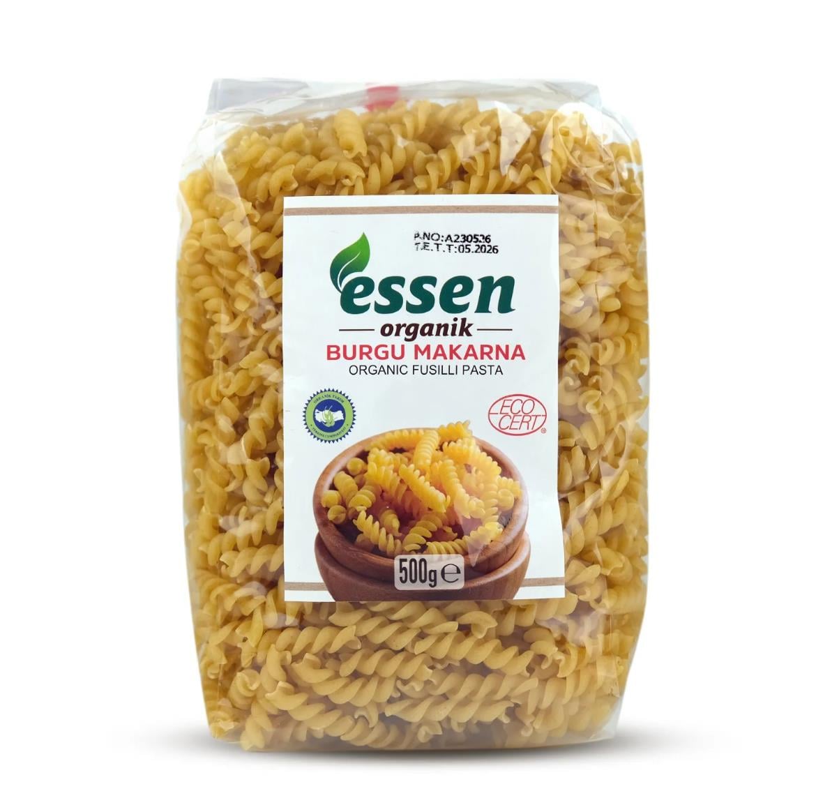 Organik Burgu Makarna 500gr Essen