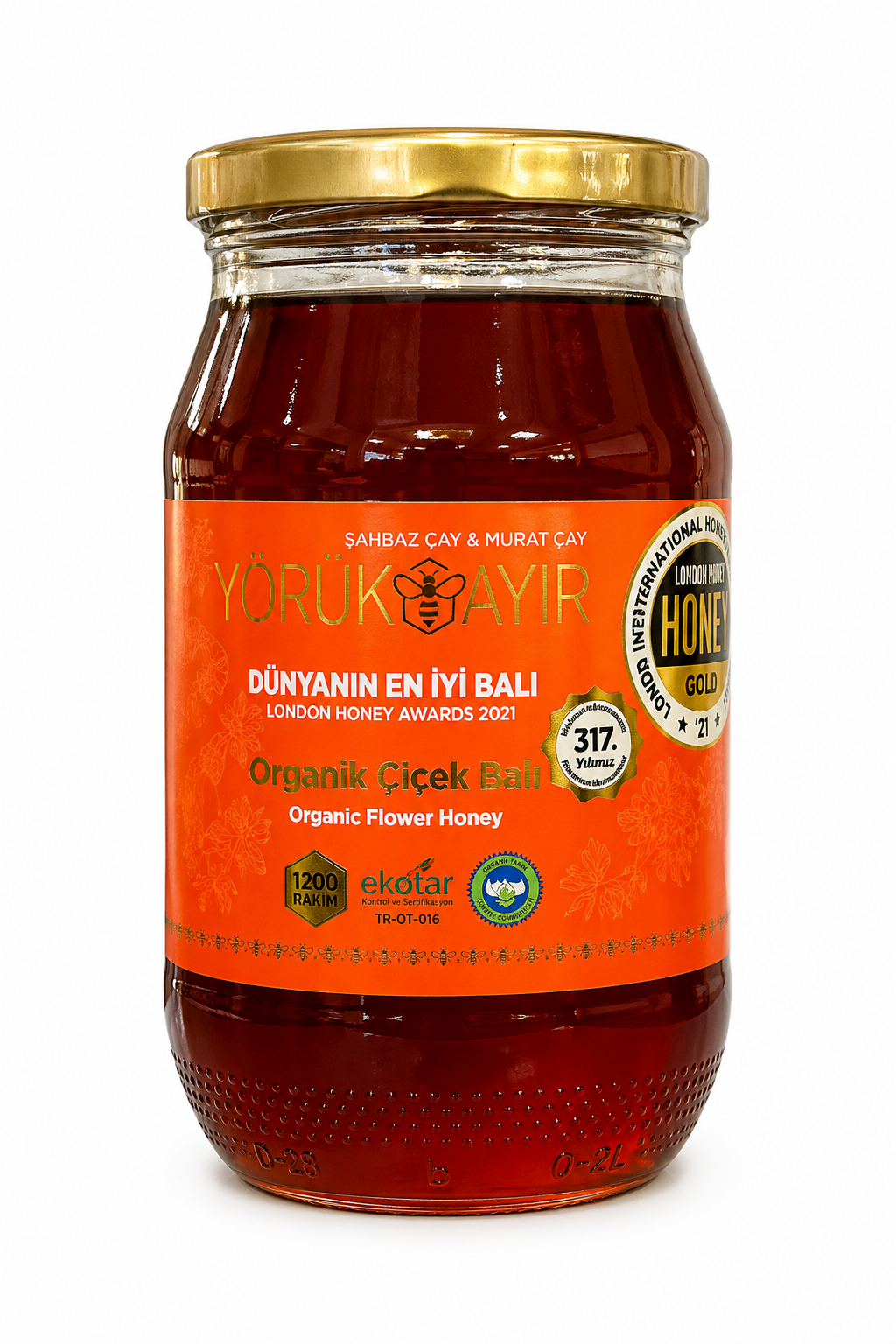 Organik Çiçek Balı Şahbaz Çay 450gr Yörükçayır