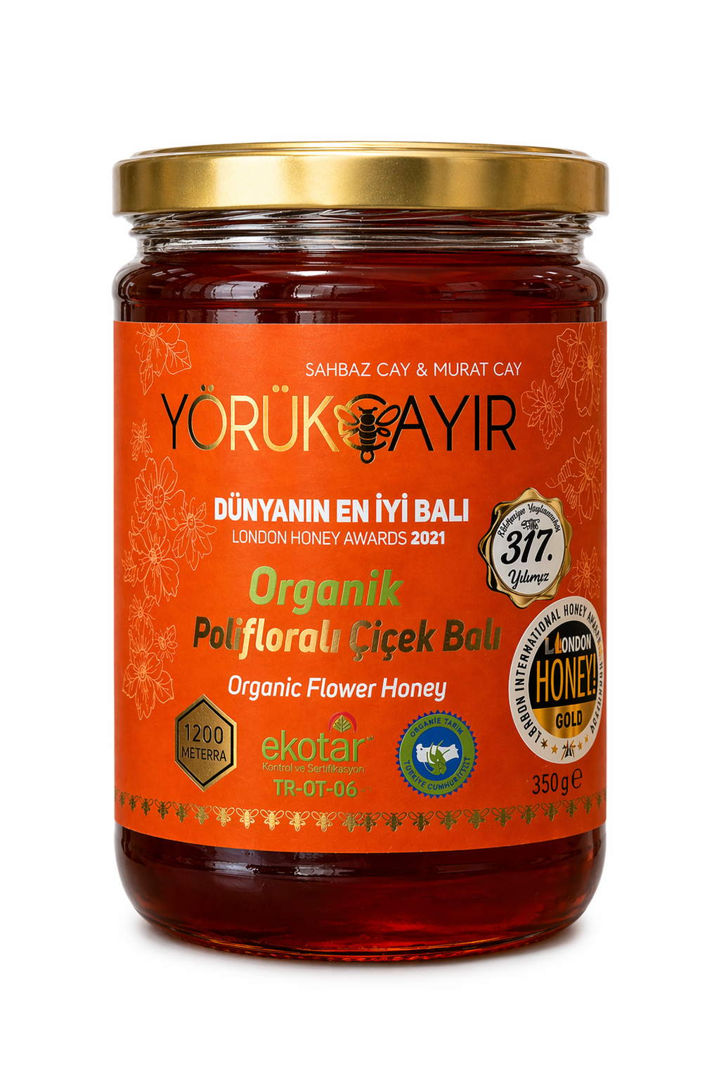 Organik Çiçek Balı Şahbaz Çay 850gr Yörükçayır