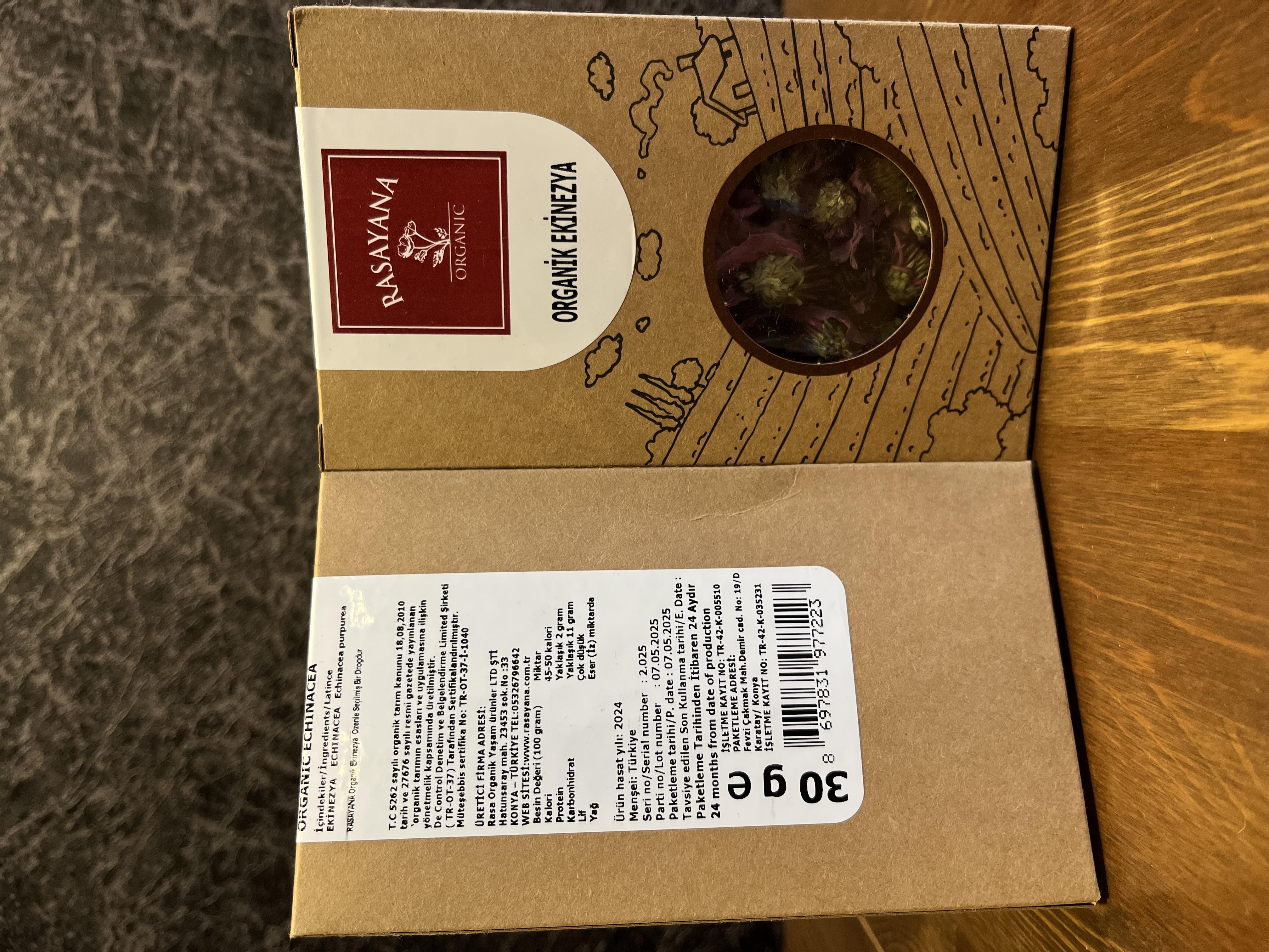 Organik Ekinezya 30gr Rasayana