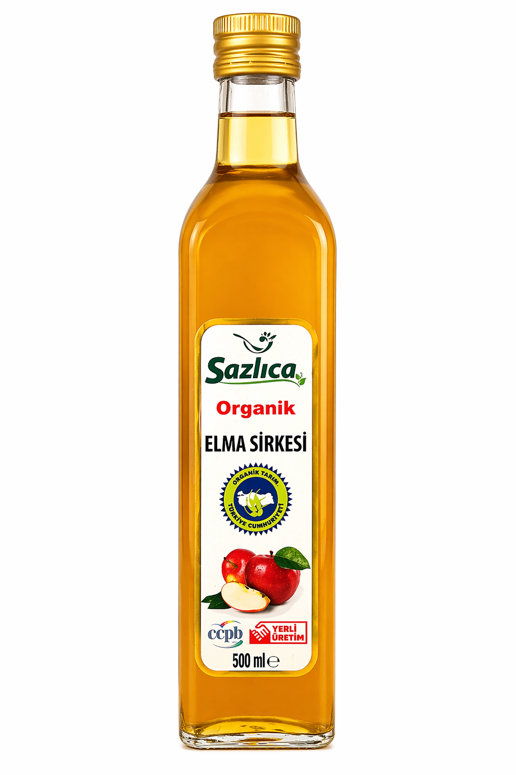 Organik Elma Sirkesi 500 Ml Sazlıca