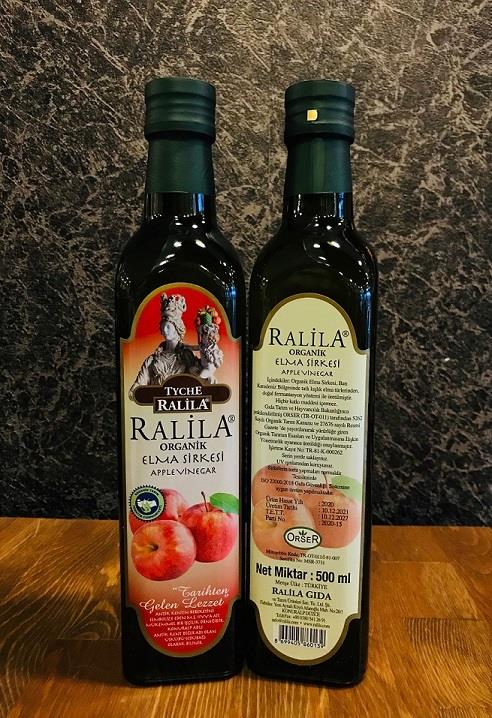 Organik Fermente Elma Sirkesi 500 Ml Ralila