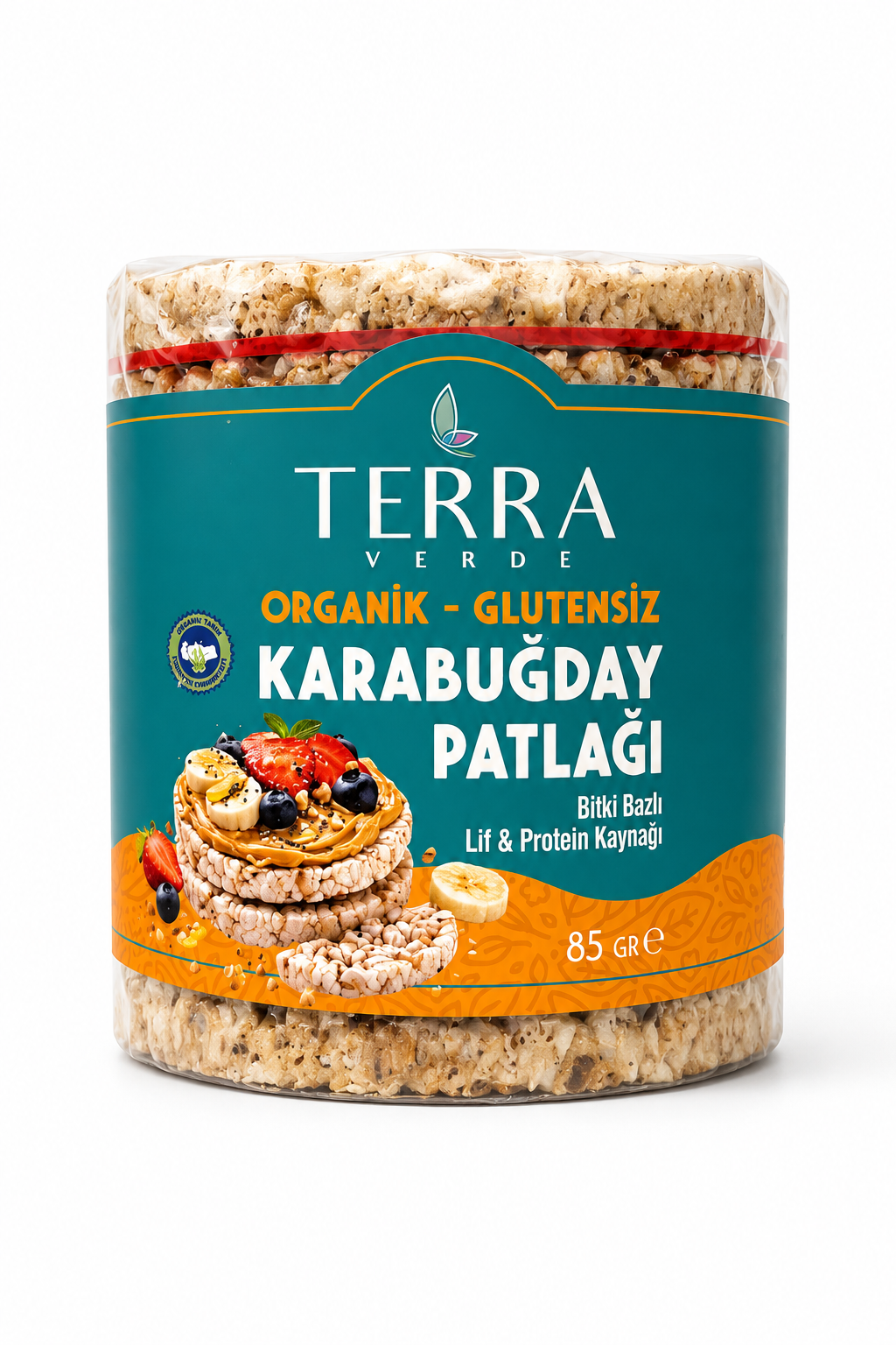 Organik Glutensiz Karabuğday Patlağı 85gr Terra Verde