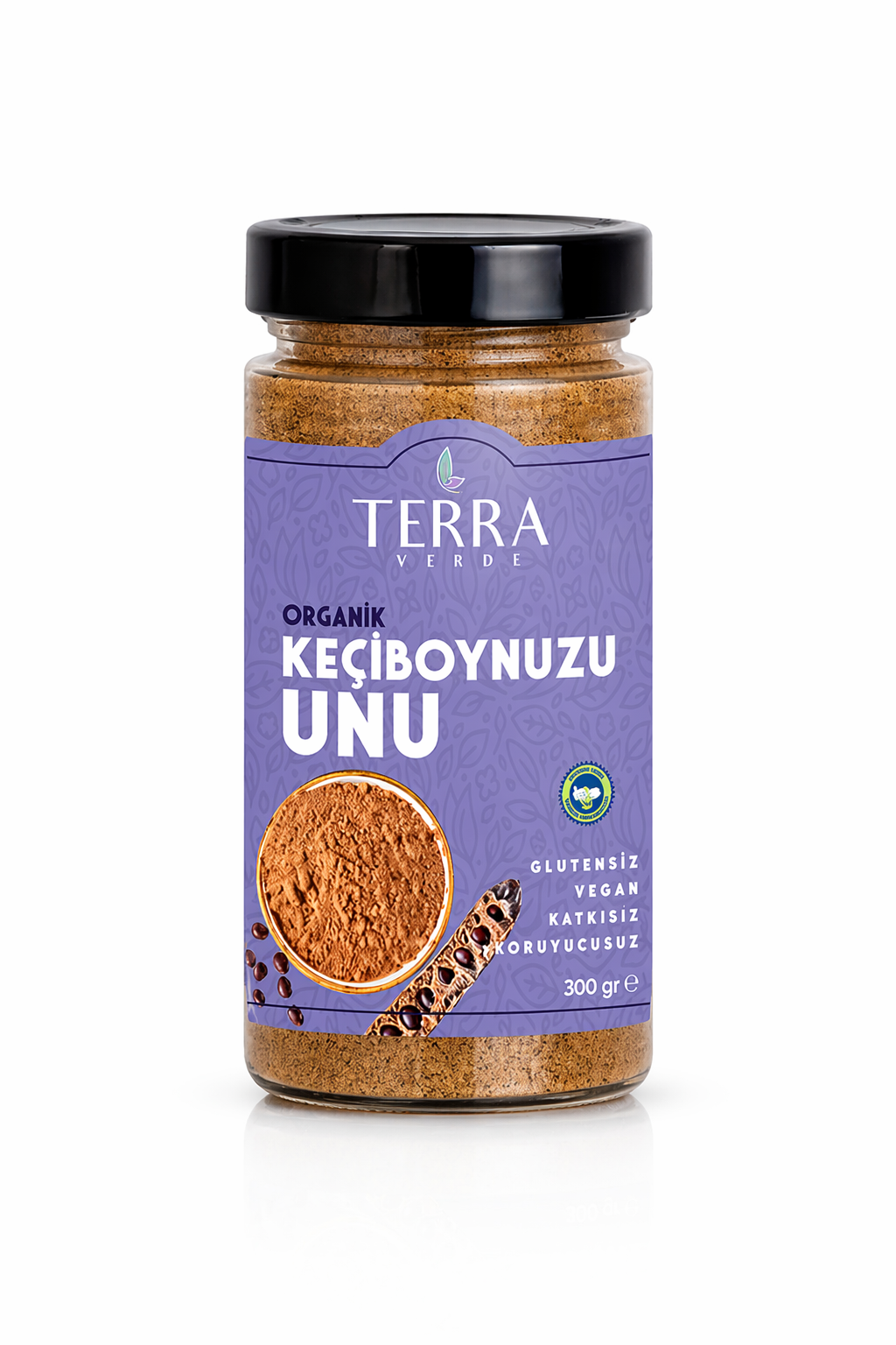 Organik Glutensiz Keçiboynuzu Unu 300gr Terra Verde