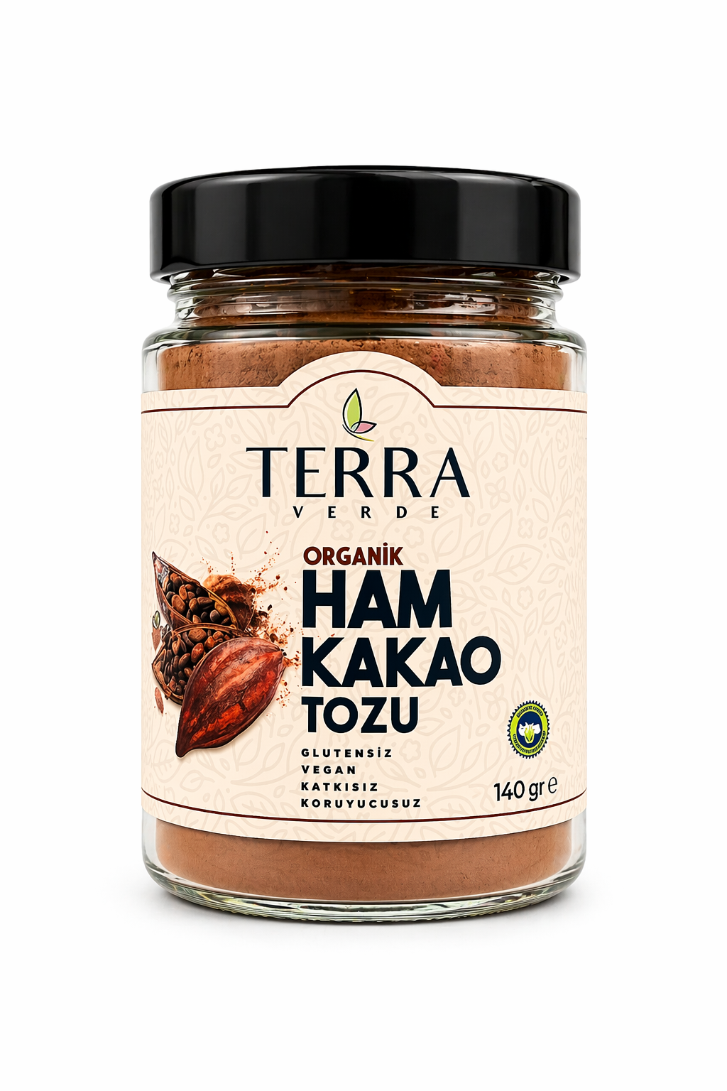 Organik Ham Kakao Tozu 140gr Terra Verde