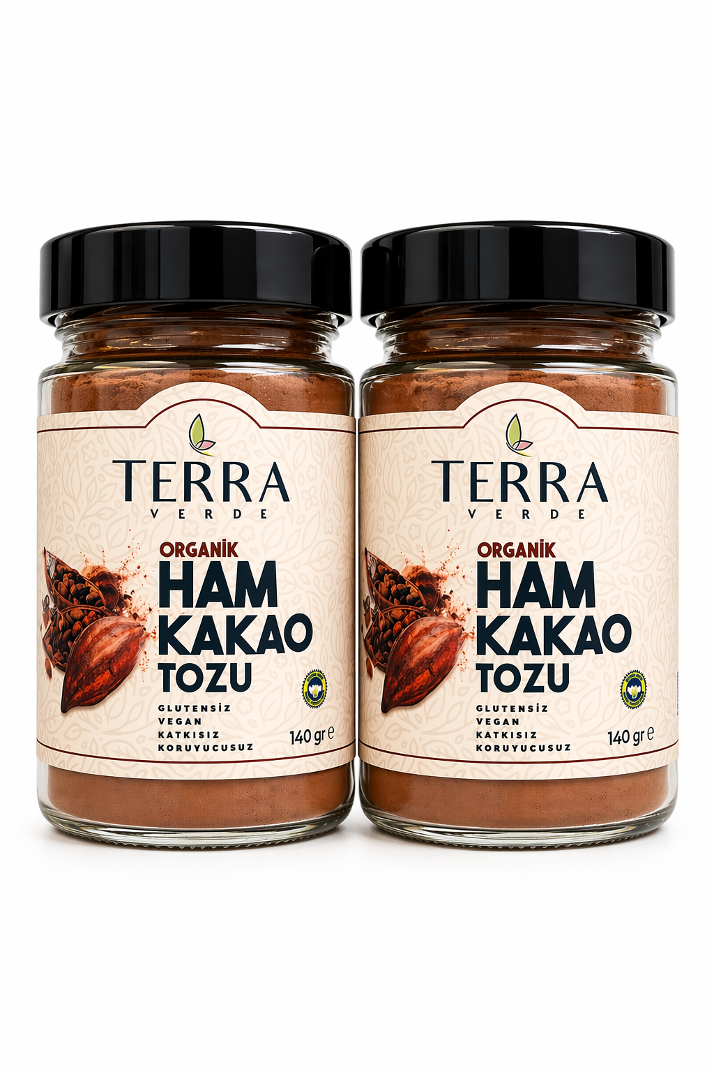 Organik Ham Kakao Tozu 2X140gr Terra Verde