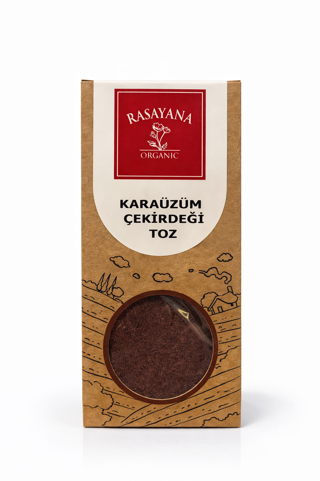 Organik Kara Üzüm Çekirdeği (TOZ) 100gr Rasayana