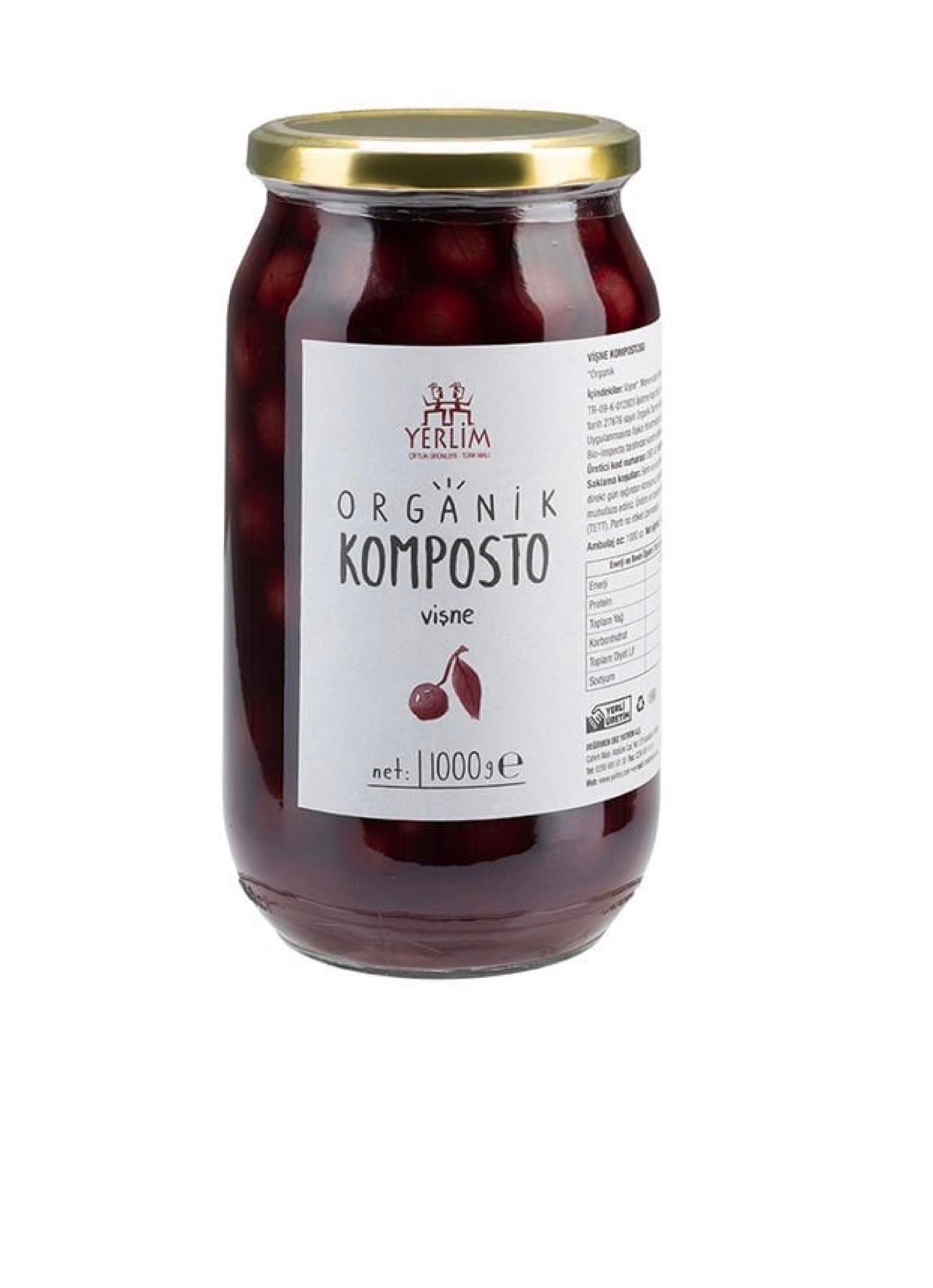 Organik Komposto Vişne 1000gr Yerlim