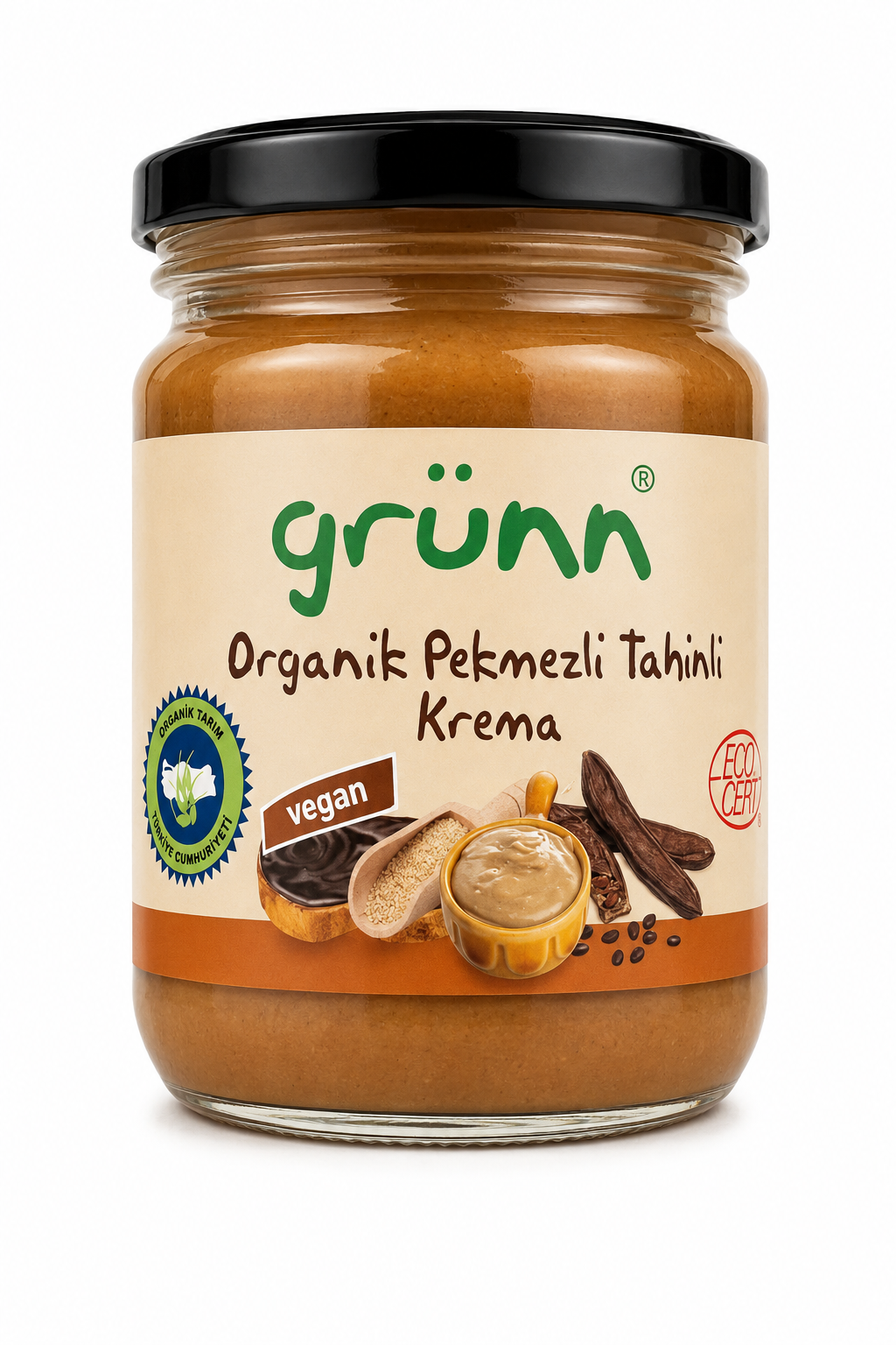 Organik Pekmezli Tahinli Krema 200gr Grünn
