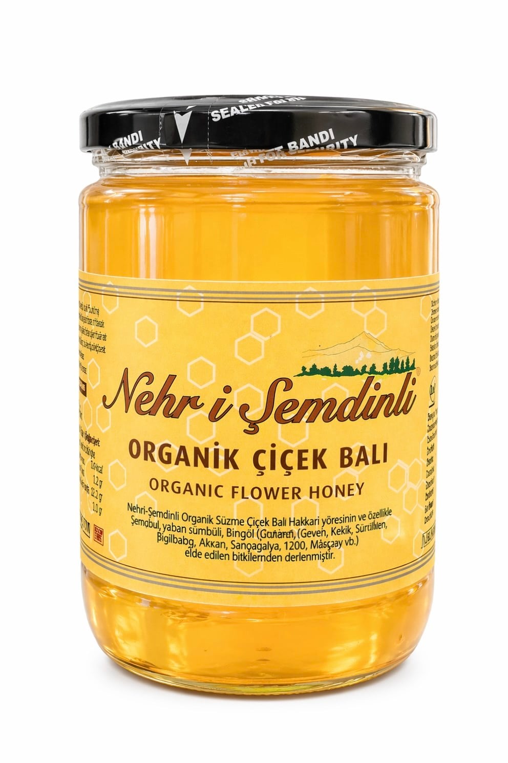Organik Poliflora Çiçek Balı 780gr Nehri Şemdinli