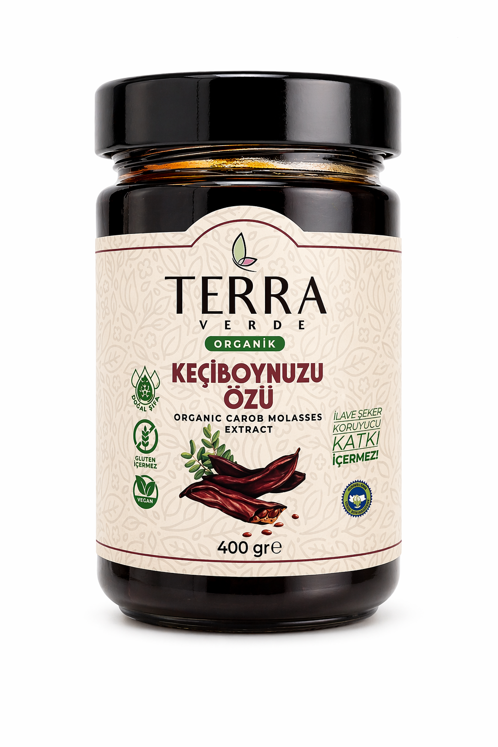 Organik (Soğuk Press) Keçiboynuzu Özü 400 gr Terra Verde