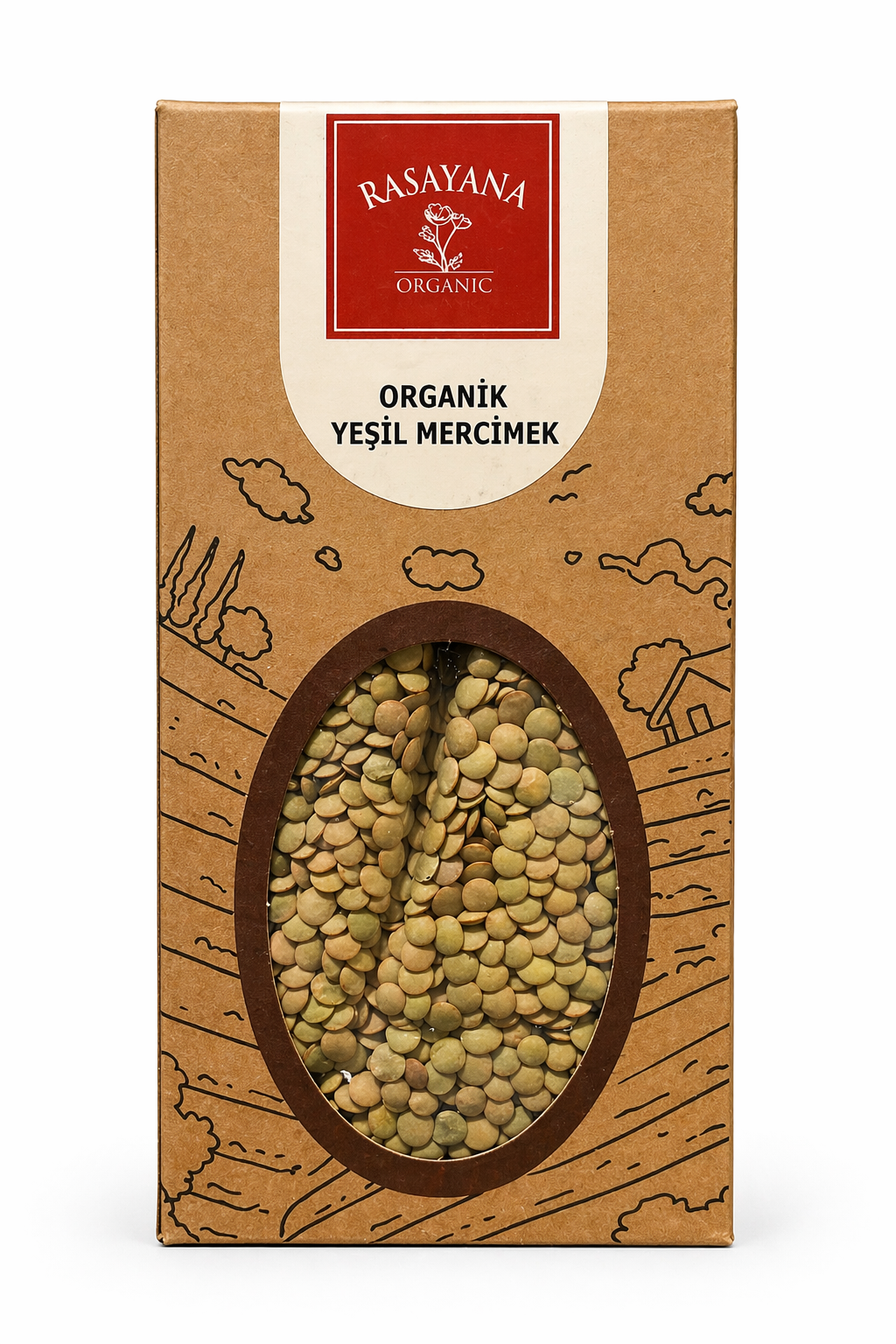 Organik Yeşil Mercimek 750gr Rasayana