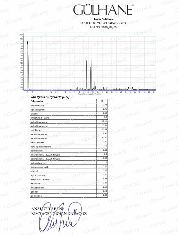 Sedir Ağacı Yağı 15Ml Gülhane