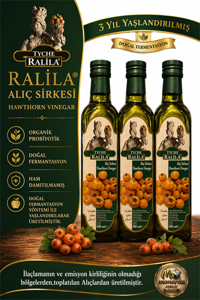3 Adet Alıç Sirkesi 500 Ml Ralila