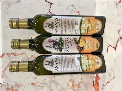 3 Adet Ananas Sirkesi Doğal Fermantasyon 500Ml Ralila