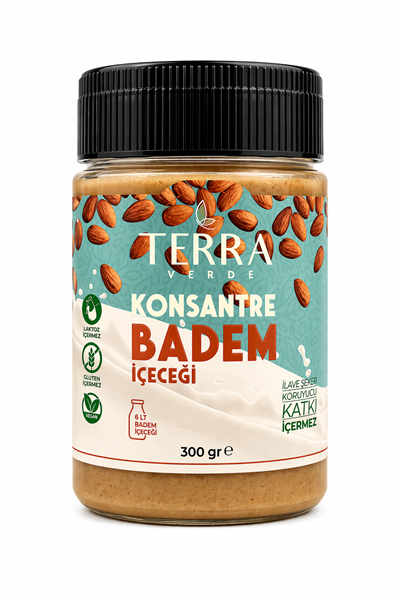 Glutensiz Badem Konsantresi İçeceği 300gr Terra Verde