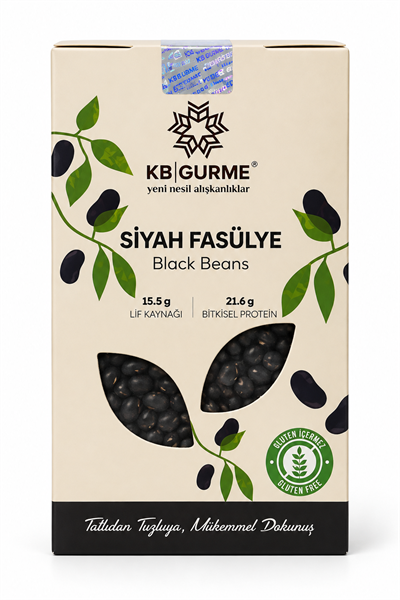 Glutensiz Siyah Fasulye 500gr KB Gurme