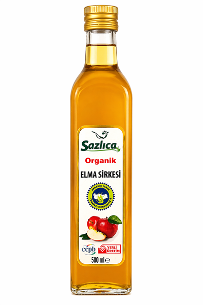 Organik Elma Sirkesi 500 Ml Sazlıca