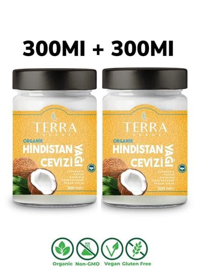 Organik Hindistan Cevizi Yağı 2X300Ml Terra Verde