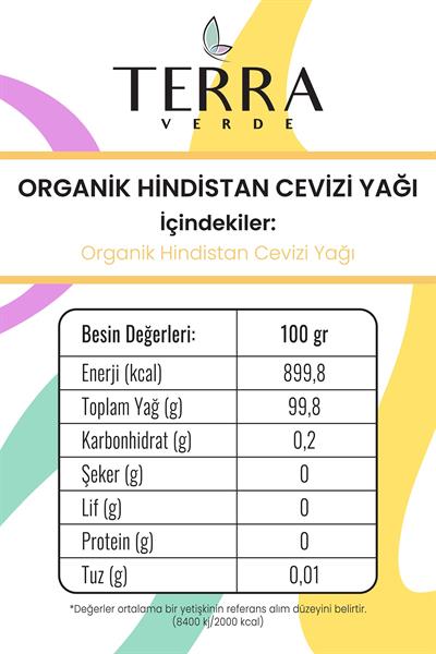 Organik Hindistan Cevizi Yağı 300Ml Terra Verde