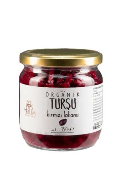 Organik Kırmızı Lahana Turşu 350gr Yerlim