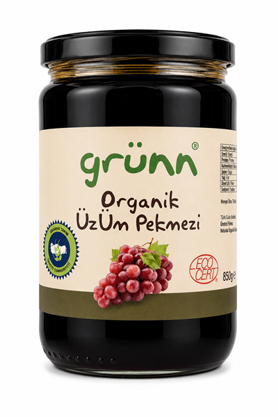 Organik Üzüm Pekmezi 850gr Grünn