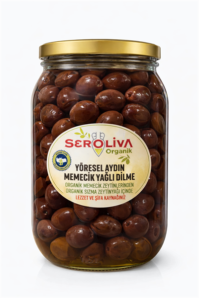 Organik Yağlı Dilme Zeytin 1300gr Seroliva