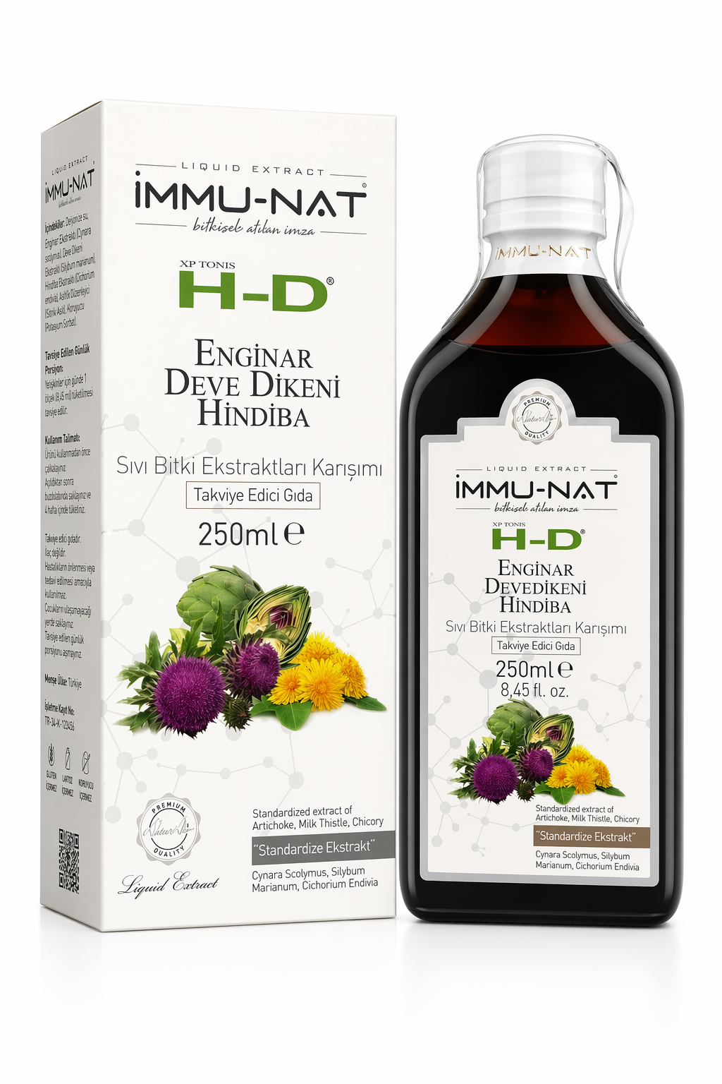 Enginar Devedikeni Hindiba Ekstraktı XP Tonis HD 250 Ml İmmunat